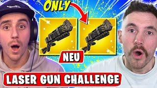 Die *NUR LASER GUN* Challenge in Fortnite!