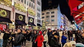 LONDON CHRISTMAS LIGHTS  TOUR,FESTIVE CROWDS, LONDON CHRISTMAS WALK, MAYFAIR