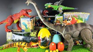 Jurassic World Unboxing Review Giant Mamenchisaurus Red T Rex Super Crocodile RC Dinosaur Eggs ASMR