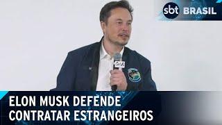 Musk defende visto de trabalho para estrangeiros e irrita eleitores de Trump | SBT Brasil (27/12/24)