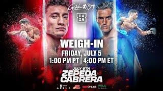 William “El Camarón” Zepeda vs. Giovanni Cabrera | WEIGH-IN