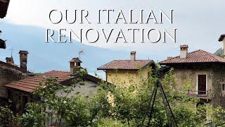 Installing lights in the backyard/ Renovating an old Italian villa