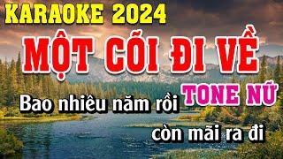 Một Cõi Đi Về Karaoke Tone Nữ Dễ Hát | Đình Long Karaoke