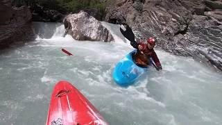 Kayaking the Durance gorge (to the via ferrata) [Alps 2019, Day8_pt5]