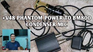 How To Connect A Phantom Power To BM800 Condenser Mic