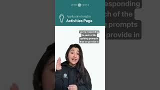 College Prep Scholars Program Application Activities Page #collegeprepscholars #questbridge #juniors