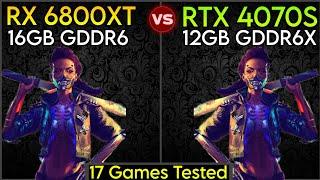 RX 6800 XT vs RTX 4070 Super - Test In 17 Games - Which Is Best ?