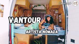 ARTISTA NÓMADA viviendo en una casa rodante ESPECTACULAR | Peugeot Boxer 2002 furgoneta camper