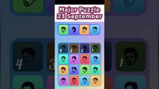 23 September Major puzzle | major puzzle today | major combo