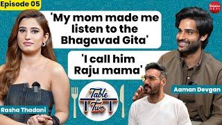 Rasha Thadani & Aaman Devgn on Raveena Tandon, Ajay Devgn, food, diet, education, nepotism & trolls