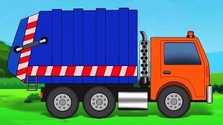 lavaggio auto - camion della spazzatura | video educativi | Kids Videos | Car Wash - Garbage Truck