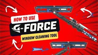 How to use G FORCE professional window cleaning tool