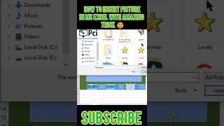 How to Insert Picture in Ms Excel with Amazing Trick #shorts #excel #ytshorts #viralvideo
