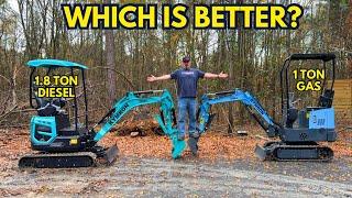 Gas vs Diesel:  Chinese Mini Excavator Comparison