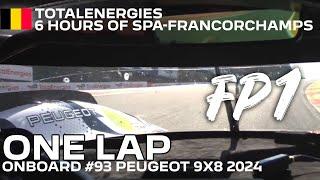 One lap at Spa-Francorchamps in PEUGEOT 9X8 2024 #93