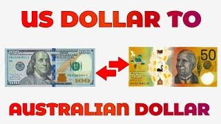 US Dollar To Australian Dollar Exchange Rate Today | USD To AUD | AUD/USD