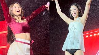 230812 Lovesick Girls (dancing in the rain!) Blackpink Born Pink Encore Metlife Stadium Day 2 Fancam