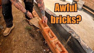 BRICKLAYING with pre-made mortar & awful bricks?