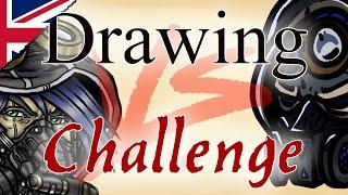 Redrawing Art ONLY On Description - Drawing Challenge ft. Smully Art