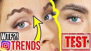 CRAZY INSTAGRAM BEAUTY TRENDS & HACKS im LIVE TEST!  Neue Hacks für perfekte Augenbrauen?