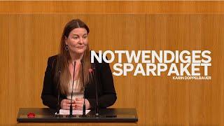 Warum ein Sparpaket notwendig ist - Karin Doppelbauer