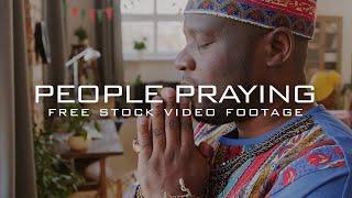 50+ People Praying Free Stock Videos and Footage | Prayer - Religious Person Doing Prayer with Hands