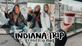 Indiana vlog day 3! | roadtrip to Ohio to find snow (fail), pink coffee, taking pictures! [v. 11]