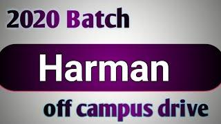 Harman off campus drive |Associate Engineer| Samsung off campus | new off campus for Freshers