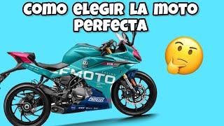 Cómo escoger la moto perfecta | guía para principiantes 