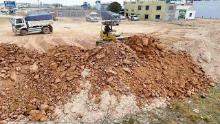 Land  Filling Up By Komatsu D31P Pushes Soil Level The Top Land