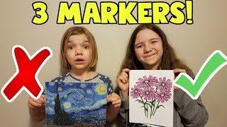 3 Marker Challenge Totally Fake Edition! | Babyteeth More!