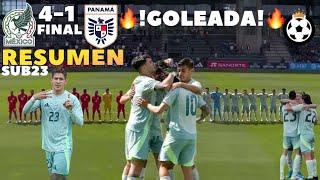 México SUB23 vs Panamá SUB23  RESUMEN  GOLEADA!  6.9.2024 FINAL 4-1