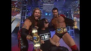 Kevin Nash & Scott Hall destroy 2 Jobbers & then get Jumped by the Steiner Bro's! 1997 (WCW)