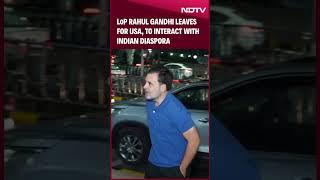 Rahul Gandhi | LoP Rahul Gandhi Leaves For USA, To Interact With Indian Diaspora