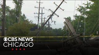 Efforts underway to clear severe storm and tornado damage across Chicago area, Northwest Indiana