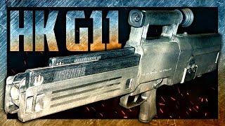 HK G11 - an unusual assault rifle and its cartridgeless cartridge. (Eng Sub)