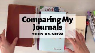 Comparing My Journals | Flip Through My Older Journals vs Now-Hobonichi Cousin Avec, Hobonichi Techo