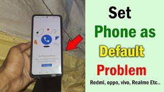 How to fix set as default problem | Set phone as default problem kaise hataye