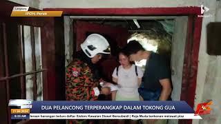 Dua pelancong terperangkap dalam tokong gua