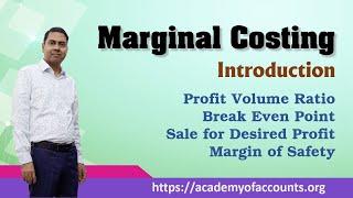 #1 Marginal Costing (Introduction) ~ Cost & Management Accounting (For CA/CS/CMA/B.Com/ M.Com)