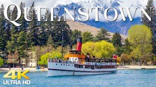 FLYING OVER Queenstown (4K UHD) Amazing Beautiful Nature Scenery & Relaxing Music | 4K VIDEO UltraHD