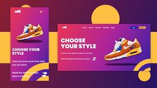 Build Your Own Responsive Hero Section for a Shoe Business Landing Page: HTML, CSS, and JS