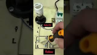 Wiring diagram of double control switch #viral #circuitdiagram #electric