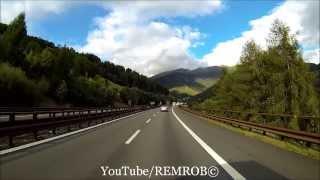 Driving Through Alps From Vipiteno / Sterzing Italy To Sindelsdorf Germany