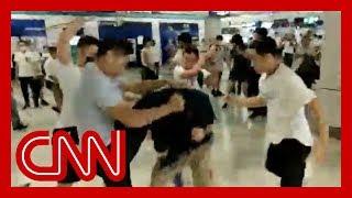 Gang attacks riders on Hong Kong subway