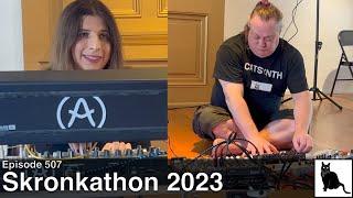 Amanda Chaudhary & Bruce Bennett synthesizer noise improv - Skronkathon 2023