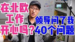 在北欧工作真的开心吗？领导发来了40个问题让我回答！你会怎么回答？和您分享15年北欧工作经历中遇到的涉嫌”歧视霸凌“事件，同事居然不让我坐！| 职场霸凌 | 海外就业 | 北欧生活 | 移民生活 |