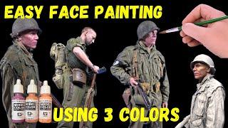 EASY 1/35 Figure Face Painting & Figure Painting Tutorial for Beginners I Realistic Miniatures