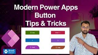 Power Apps Modern Button Control - Tips and Trick