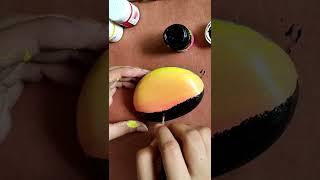 Easy painting on pebble #easypainting #pebblepainting #shorts #artshorts #artvideo #paintings